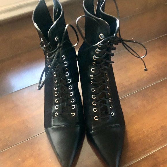 Zara | Shoes | Zara Laced Heeled Ankle 